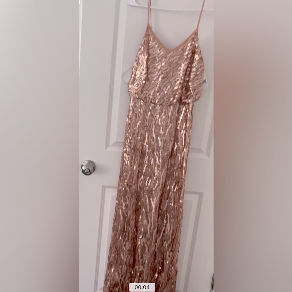 Donna Morgan champagne dress